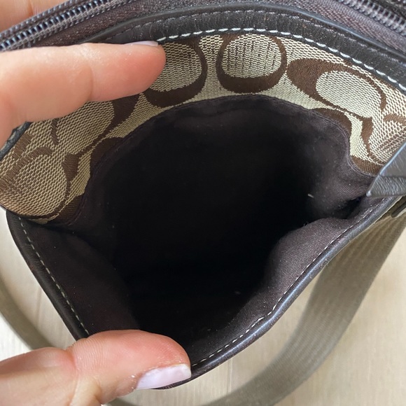 COACH brown swing bag purse - Picture 4 of 8